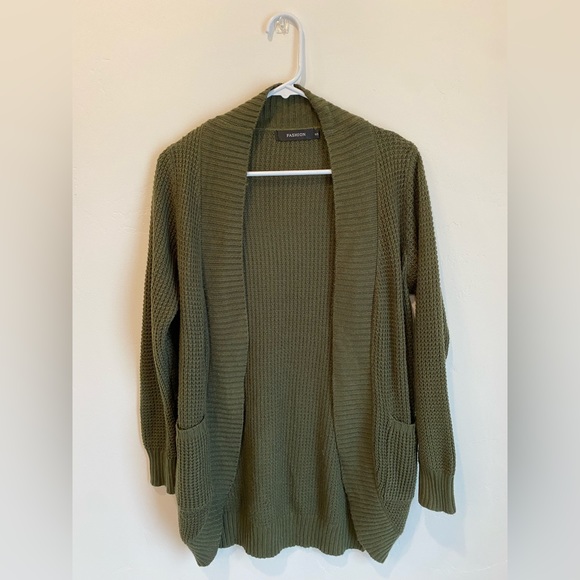 Waffle Knit Cardigan - Picture 2 of 4